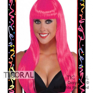 PELUCA LACIA LARGA ROSA x 1